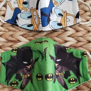2pk BOYS Character Face Masks